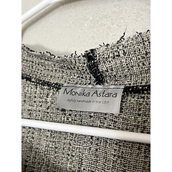 Monika Astara Joy Tunic Top Size Small Medium Gray Black - Picture 4 of 12
